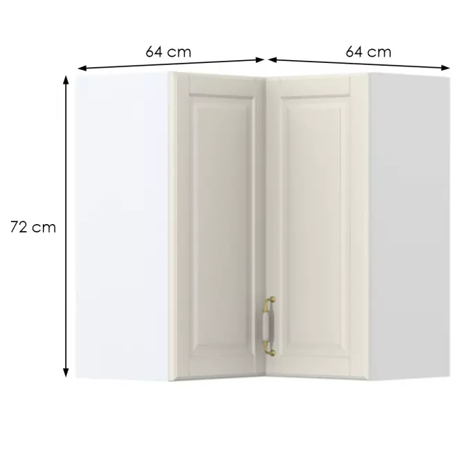 Kuchyňská skříňka Evergreen V7-UG-2K/4 ivorymat,2