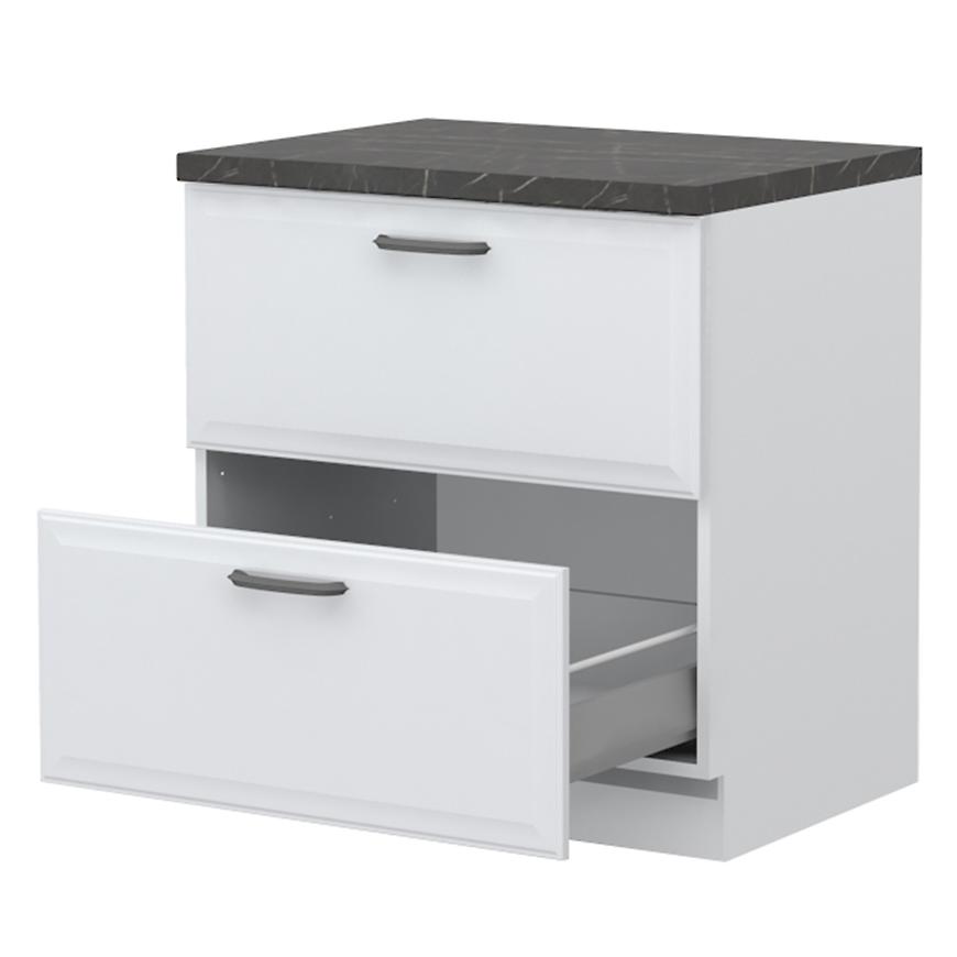 Kuchyňská skříňka Evia r-80-2mbox/4 2s pearl grey matná