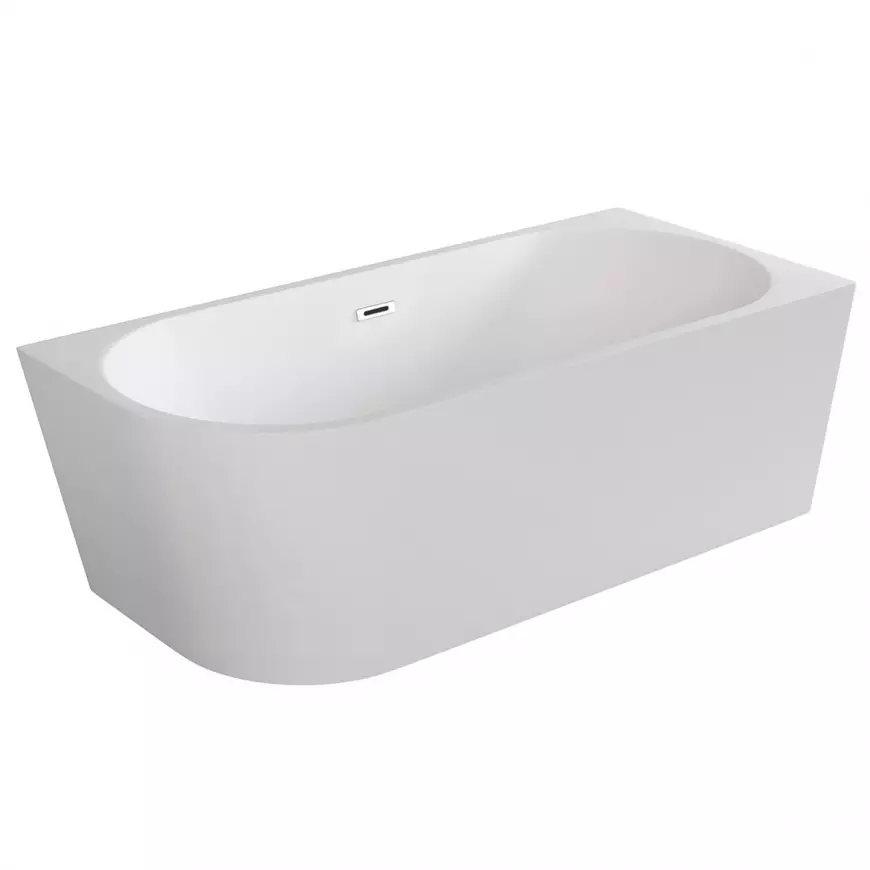 Volně stojící rohová vana Zoya 170/80 P + click clack s obdélníkovým přepadem slim v provedení chrom