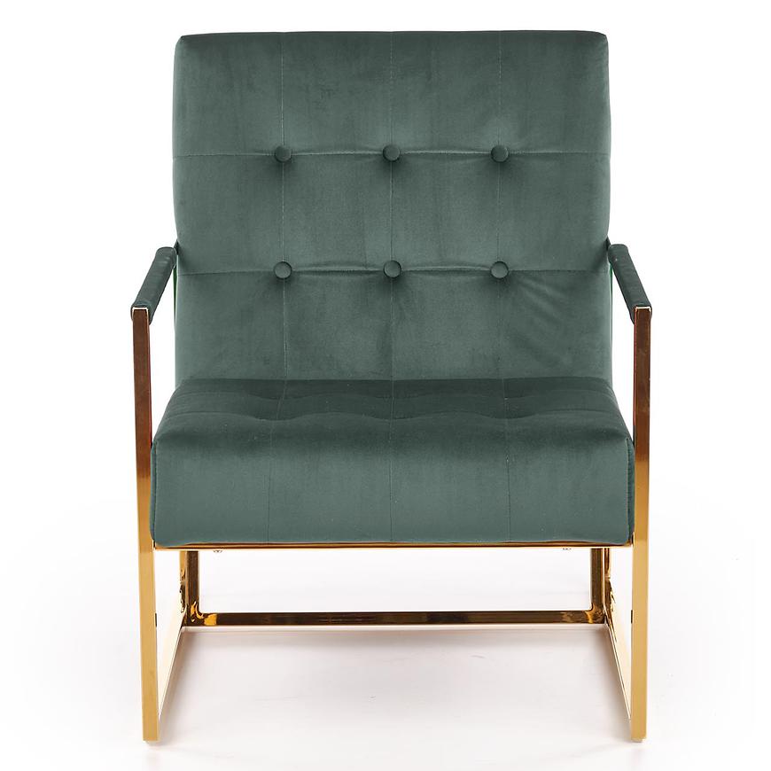 Křeslo Prius zelená/zlatá Obrázek