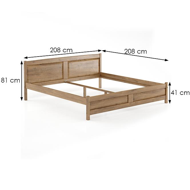 Postel borovicová LK104–200x200 dub,3