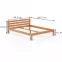 Postel borovicová LK105–160x200 olše,3