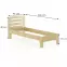 Postel Buk Lk189–90x200 syrová,3
