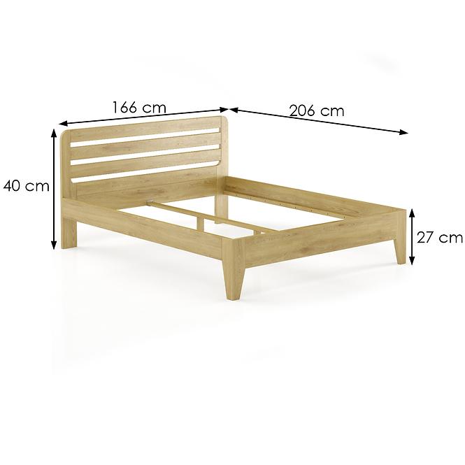 Postel Buk Lk189–160x200 rustikální,3