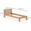Postel Borovice Lk127–90x200 olše,3