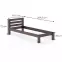 Postel Borovice Lk127–90x200 ořech,3