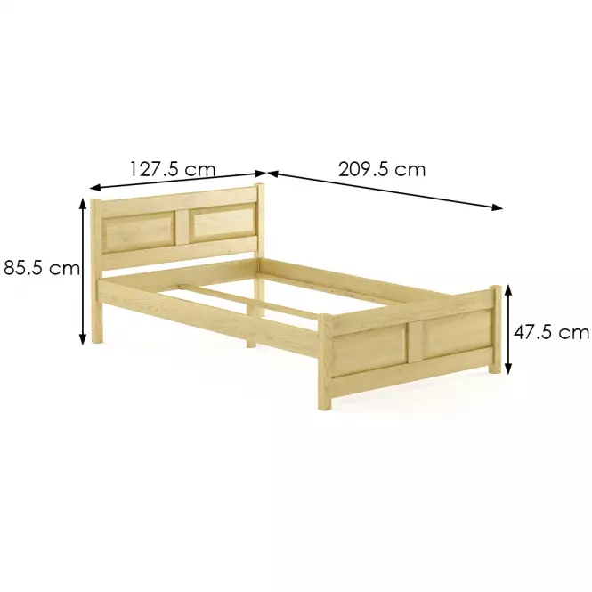 Postel Buk Lk109–120x200 syrová