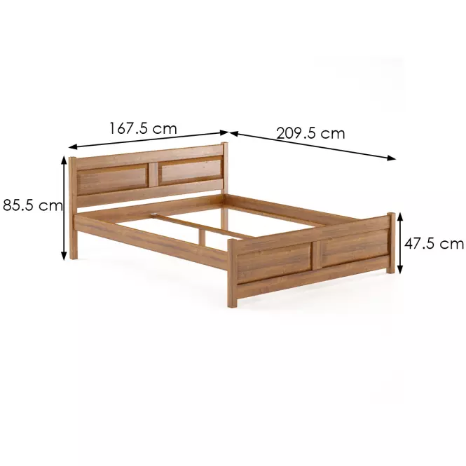 Postel Buk Lk109–160x200 koňak