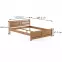 Postel Buk Lk109–160x200 koňak,3