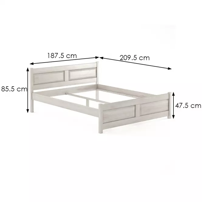 Postel Buk Lk109–180x200 grey