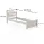 Postel Buk Lk120–90x200 grey,3