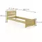 Postel Buk Lk120–90x200 rustikal,3