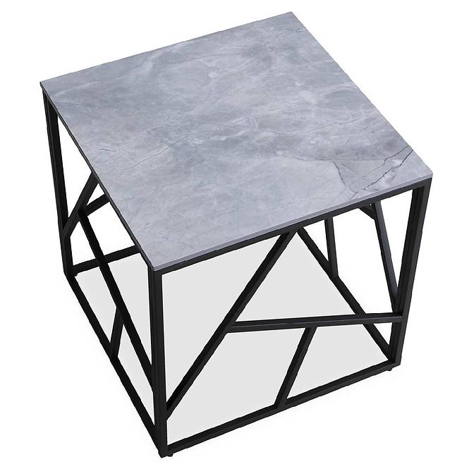 Konferenční stolek Universe 2 hranatý popelavě šedá mramor
