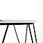 Konferenční stolek Nubira bílá mramor/černá,6