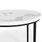 Konferenční stolek Oreo bílá mramor/černá,5