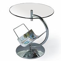 Konferenční stolek Alma průhledná/chrom