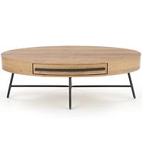 Konferenční stolek Carolina dub zlatá/černá