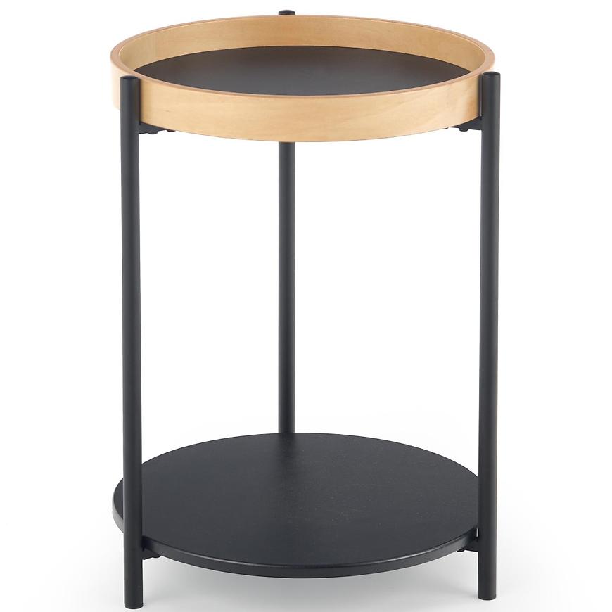 Konferenční stolek Rolo dub přírodní/černá Obrázek