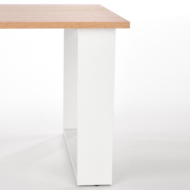 Konferenční stolek Libra dub zlatá/bílá ,4