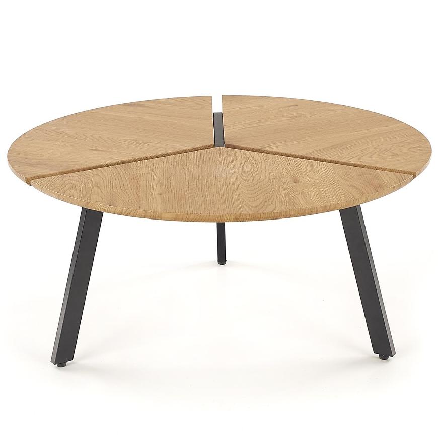 Konferenční stolek Luana dub zlatá/černá Obrázek