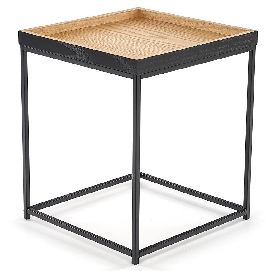 Konferenční stolek Yava dub přírodní/černá Obrázek