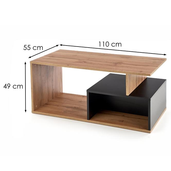 Konferenční stolek Combo dub wotan/černá ,2