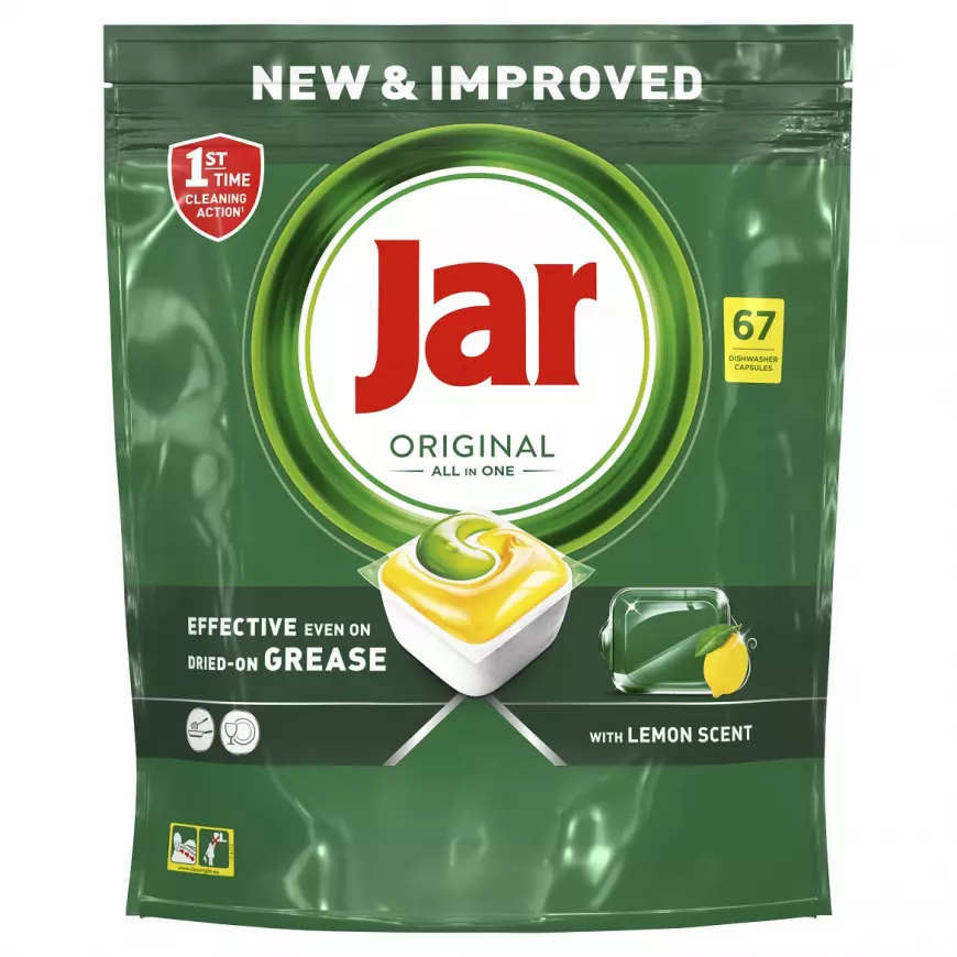 JAR Tablety do myčky Original All-in-One Yellow 67 ks