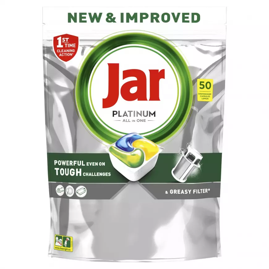 JAR kapsle na nádobí platinum yellow 50KS 750183
