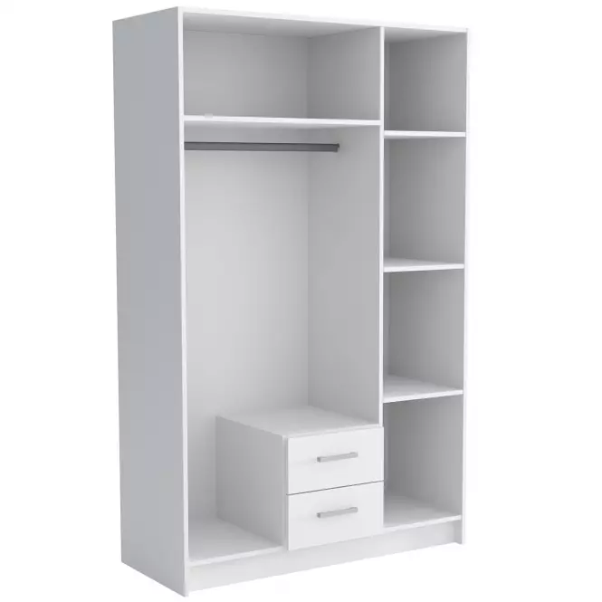 Šatní skříň Pino 1 Bílý,2