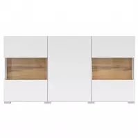 Komoda Ava 3D 25  bílý/bílý