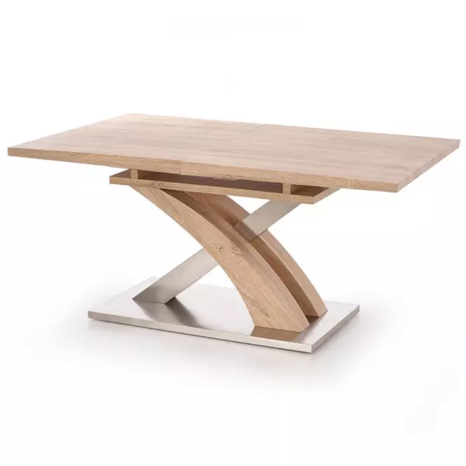 Stùl Sandor 160/220 Mdf/Ocel – Sonoma,2