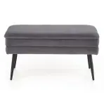Taburetka Velva popelavě šedá/černá