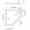 Vanička pětiúhelníkový Caspar New Cement Stone 90x90x5 - 3.2398/CT/ST,2