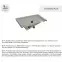 Vanička pětiúhelníkový Caspar New Cement Stone 90x90x5 - 3.2398/CT/ST,3
