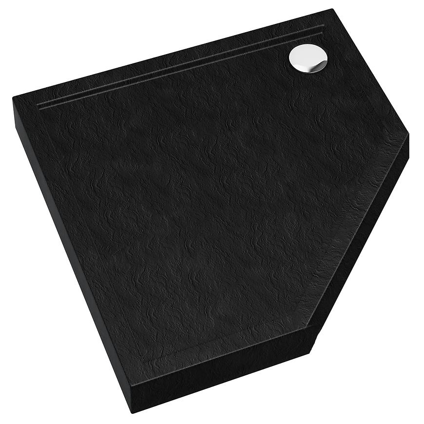 Vanička pětiúhelníkový Black Stone 80x80x12 Espera Plus AQM4697CST
