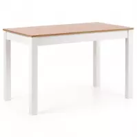 Stùl Ksawery 120x68 deska/Abs/Mdf – Dub Sonoma/Bílý