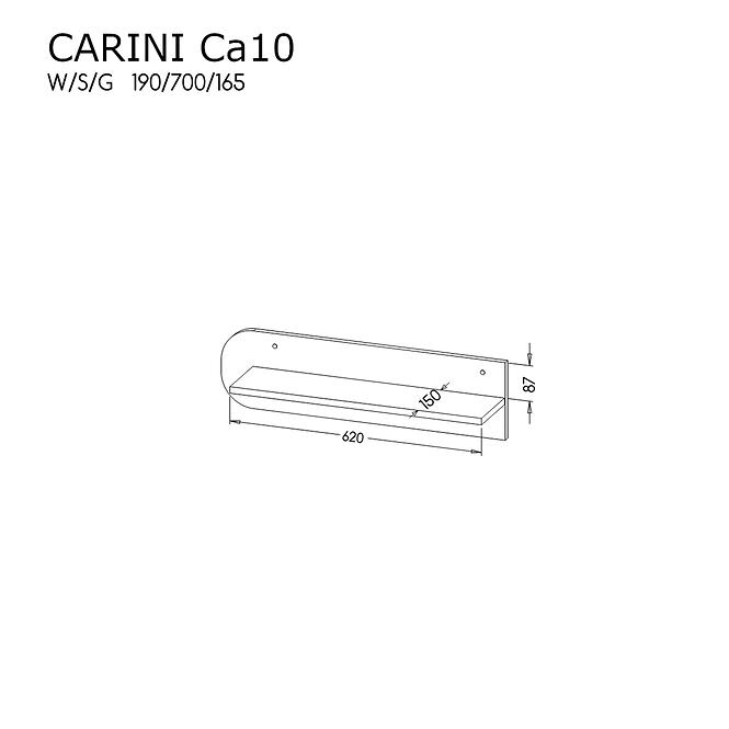 Závěsná police Carini Ca10