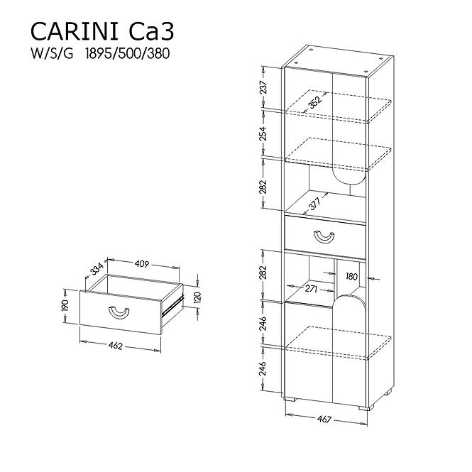 Regál 2d Carini Ca3