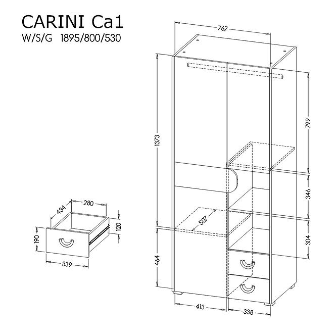 Skříň Ca1 2d2s Carini
