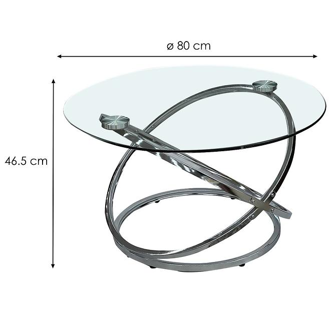 Konferenční stolek CF5013-A TRANSP. GLASS.