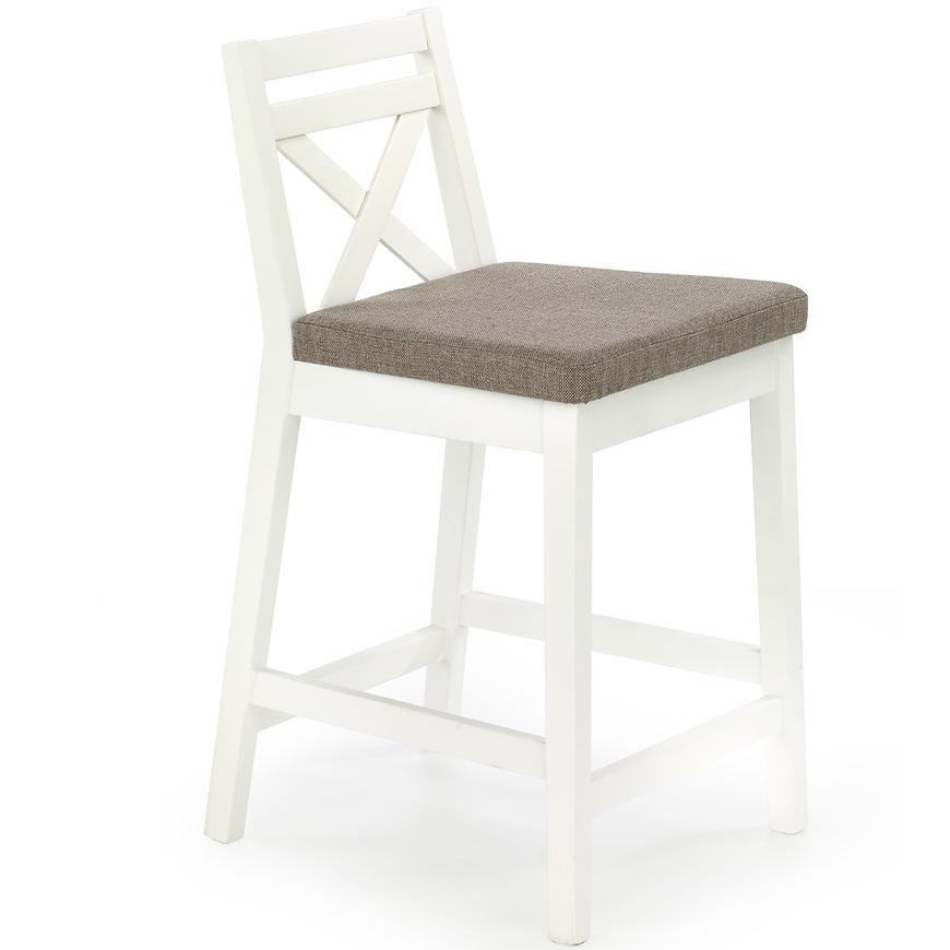 Nízká barová židle BORYS LOW Halmar Bílá Obrázek