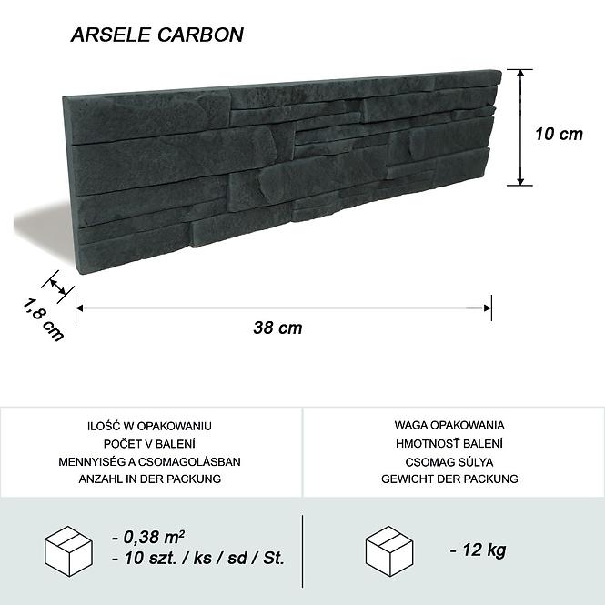 Kámen betonový Arsele Carbon bal=0,38 m2