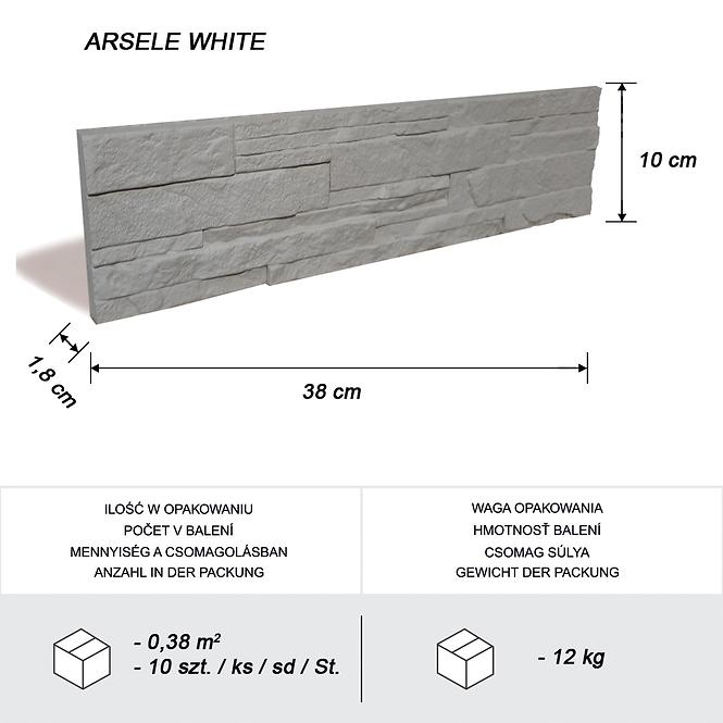 Kámen betonový Arsele White bal=0,38 m2