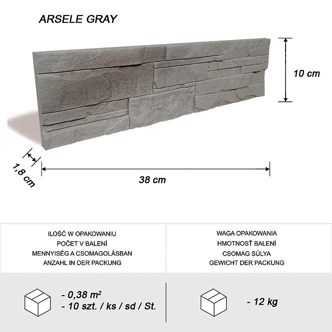 Kámen betonový Arsele Gray bal=0,38 m2