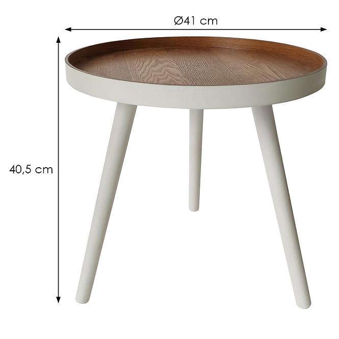 Konferenční stolek Calm bílá/borovice