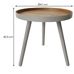 Konferenční stolek Calm šedá/borovice