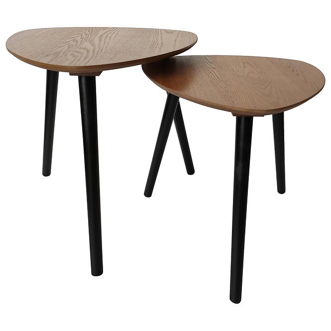 Konferenční stolek Fenix černá/dub přírodní