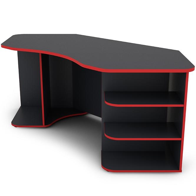 Psací Stůl Matrix 1 grafit/červená