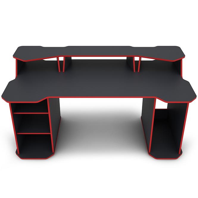Psací Stůl Matrix 4 grafit/červená