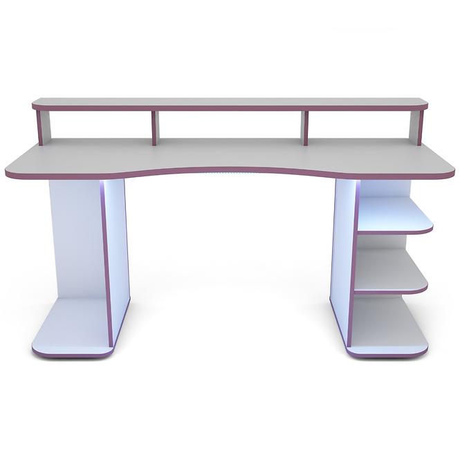 Psací Stůl Matrix 3 bílá/fialový